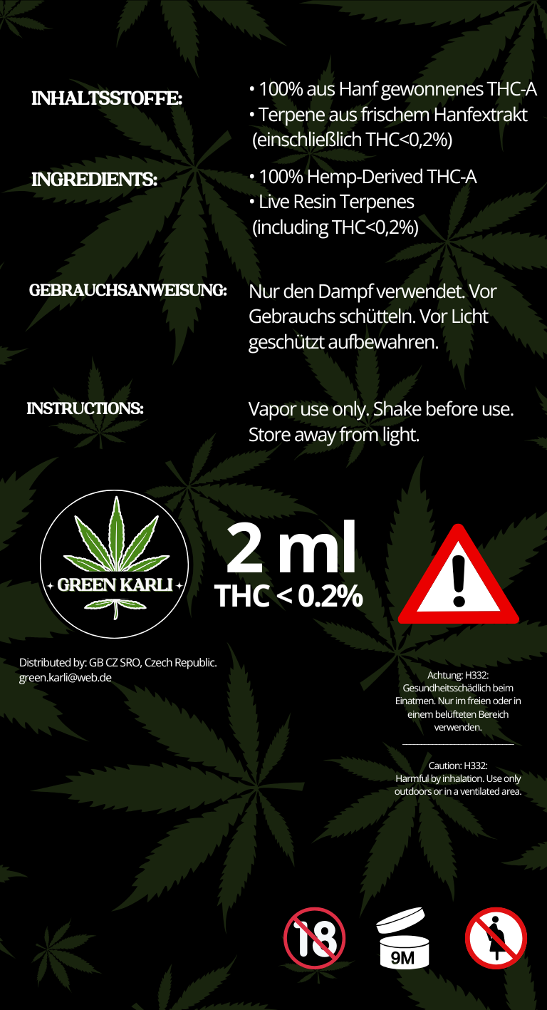 THC-a 99 % 2ml Cherry Sour