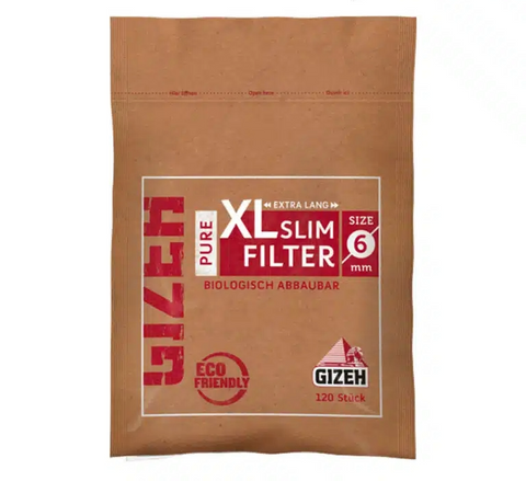 Gizeh XL Slim Filter Pure 6mm